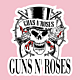 Guns and Roses Skull Red-Black